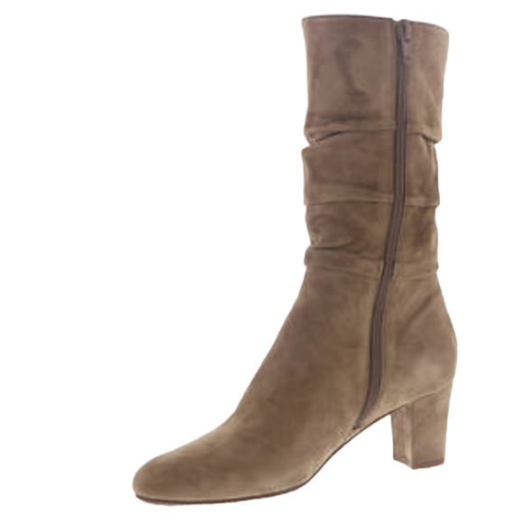Vaneli Suede Taupe Delsie Boots 8M - Picture 2 of 5